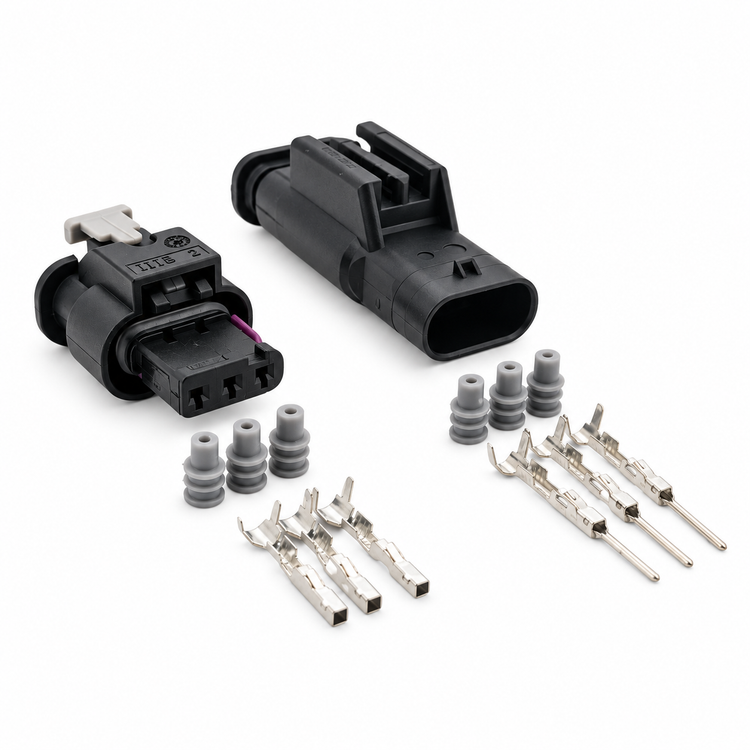 3 Pin Male & Female Connectors For VW AUDI SEAT SKODA PORSCHE 3C0973203 4H0973703 4F0973703A 872658521