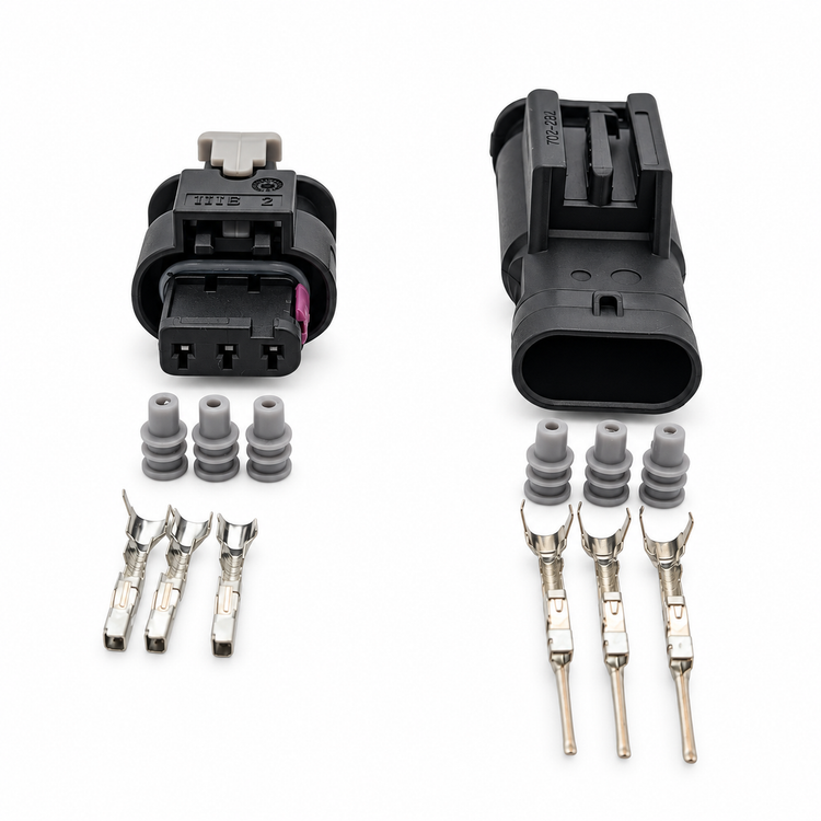 3 Pin Male & Female Connectors For VW AUDI SEAT SKODA PORSCHE 3C0973203 4H0973703 – HOT/E09.O/MnF/3pin/032 – image 2