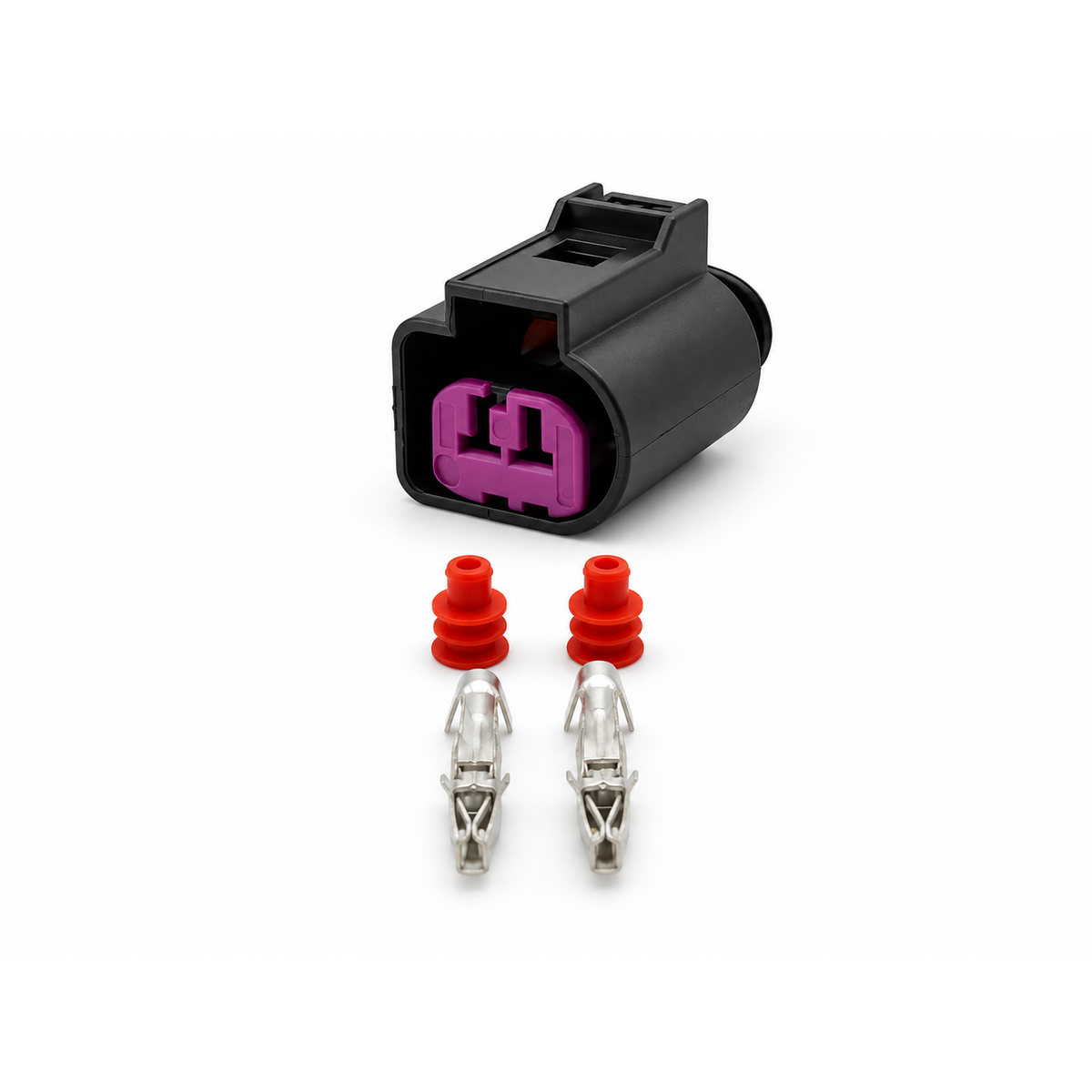 For VW AUDI - 1J0 973 772 - 2 Pin Sealed Female Plug Connector Kit - 1J0973772 – HOT/E14.7/615 – image 1