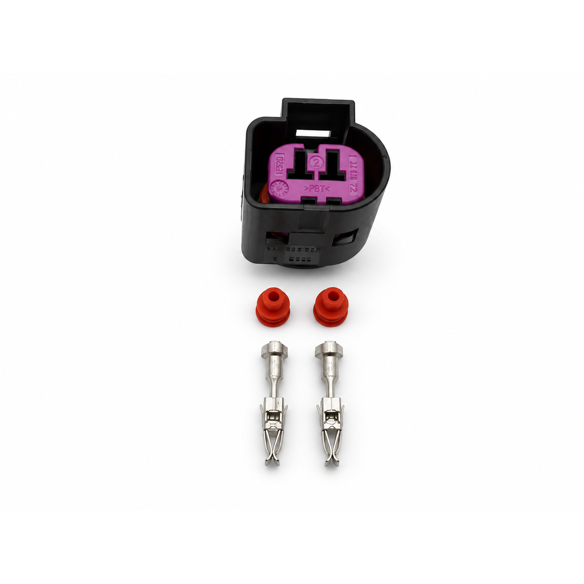 For VW AUDI - 1J0 973 772 - 2 Pin Sealed Female Plug Connector Kit - 1J0973772 – HOT/E14.7/615 – image 2