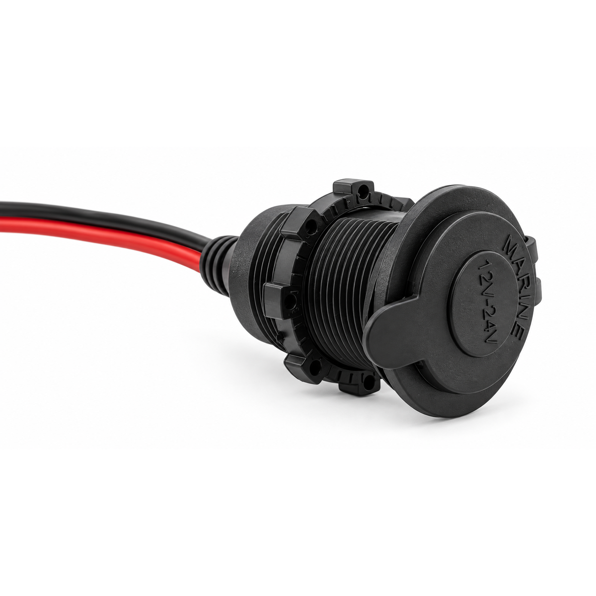 12V/24V DC 20A Fixed Cigarette Lighter Socket with Cable, Ring Eyelet Terminals & In-Line – HOT/F01.B/579/!A123 – image 2