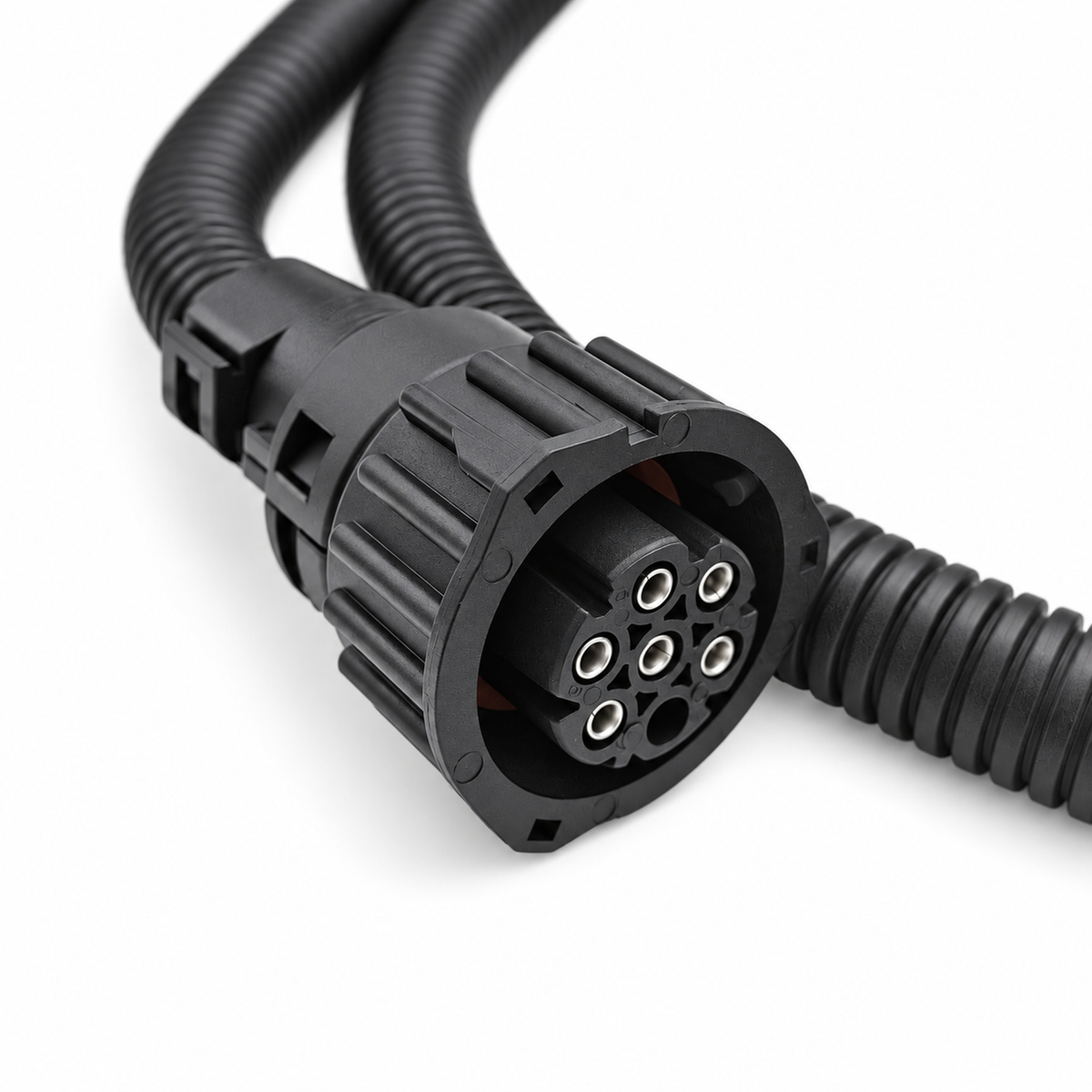 6 PIN TWIST LOCK REAR TAIL LIGHT LAMP DIN CONNECTOR PLUG WITH 1M CABLE LENGTH – HOT/F03-cable – image 2