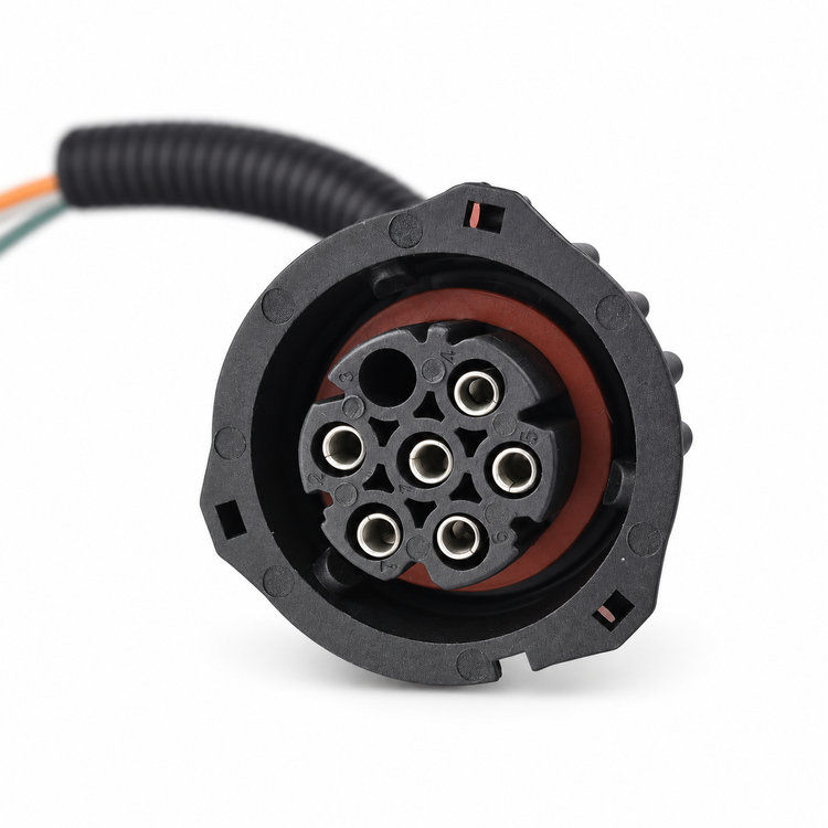 6 PIN TWIST LOCK REAR TAIL LIGHT LAMP DIN CONNECTOR PLUG WITH 1M CABLE LENGTH – HOT/F03-cable – image 4
