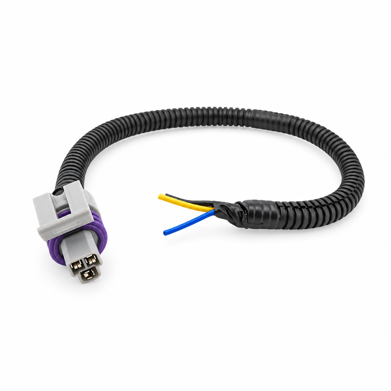 Pre-wired 3 Pin Way Female Connector for Delphi GT150 Series with Conduit Sleeve 15397275