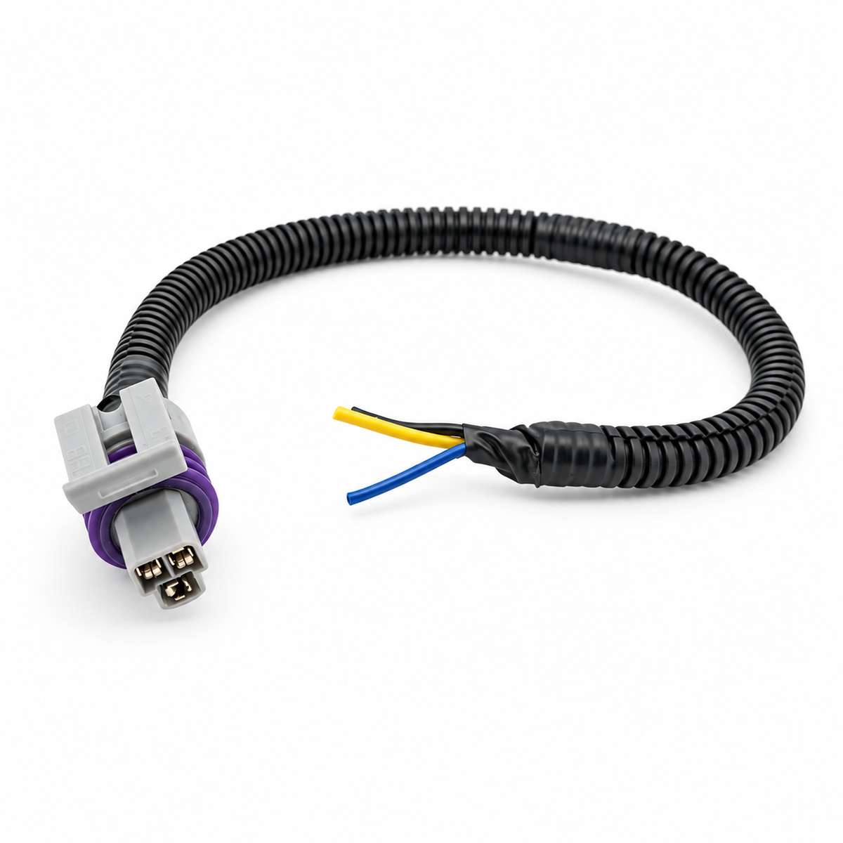 Pre-wired 3 Pin Way Female Connector for Delphi GT150 Series with Conduit Sleeve 15397275 – HOT/F07-cable – image 1