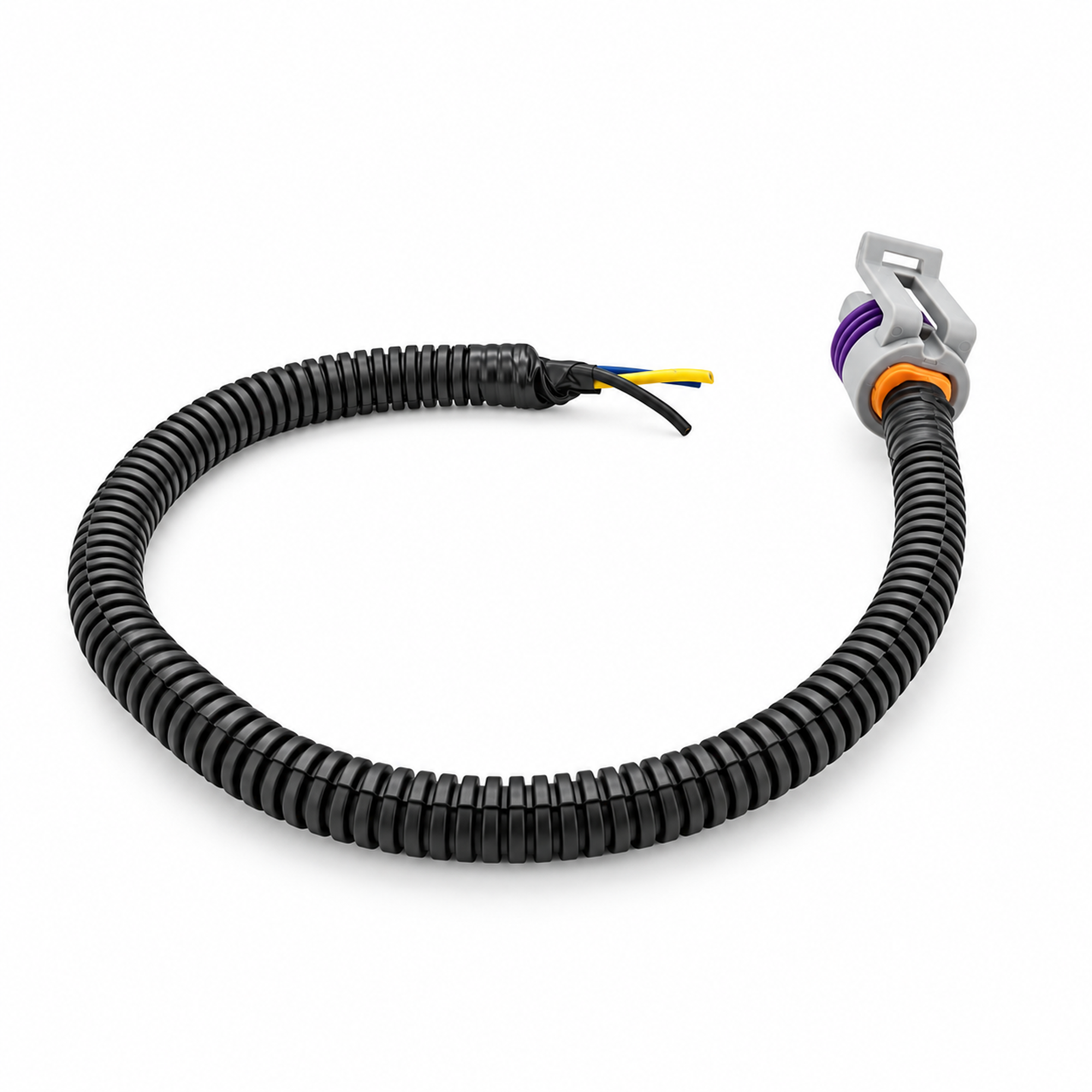 Pre-wired 3 Pin Way Female Connector for Delphi GT150 Series with Conduit Sleeve 15397275 – HOT/F07-cable – image 2