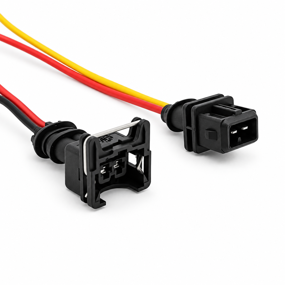 AMP JPT 2 Pin Sealed Waterproof 3.5mm Male & Female Plug Connector Prewired – HOT/H09/M+Fcable – image 1
