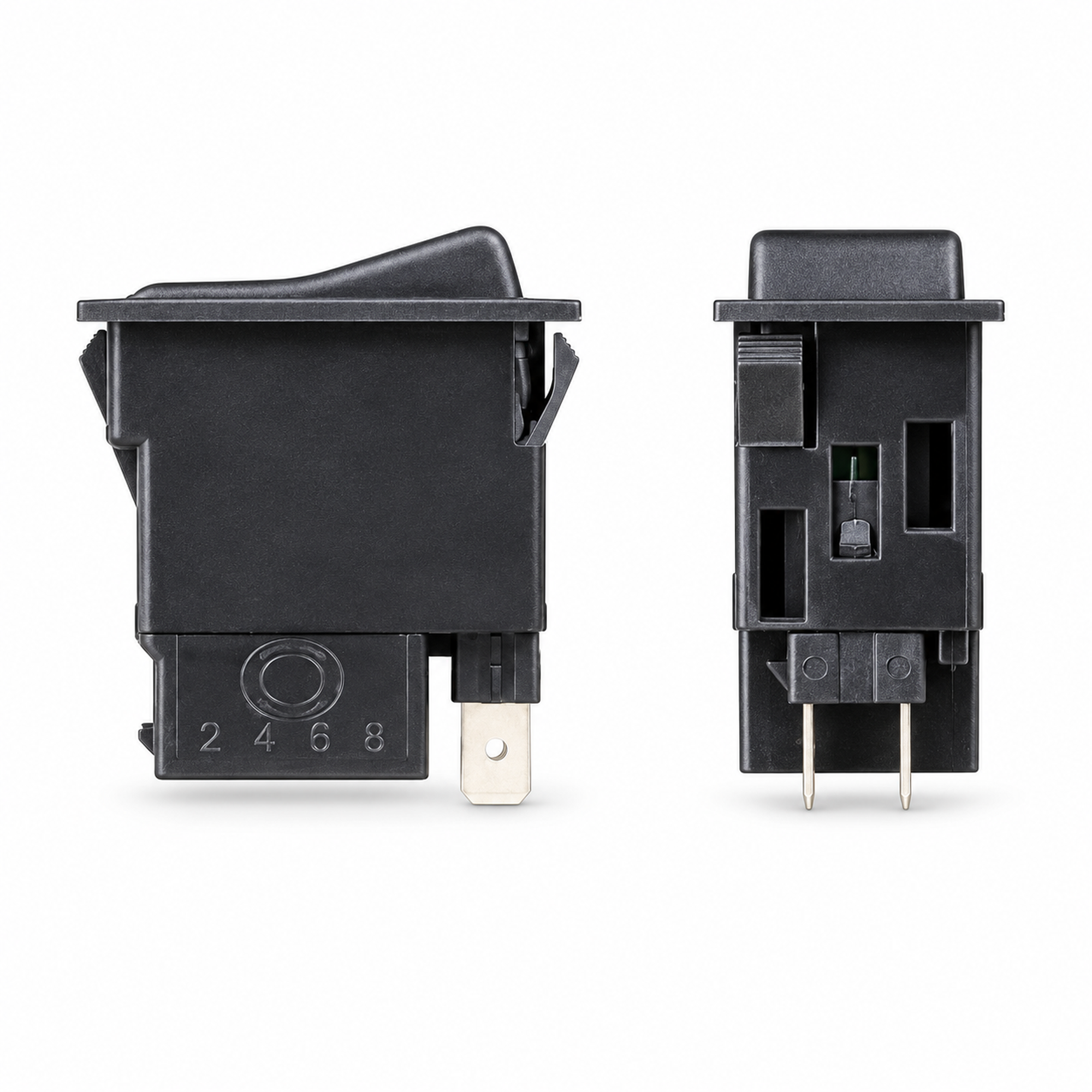 4 Pin Fog Light Rocker Switch On Off Control for Car Truck Engineering Train – HOT/H23/ROCKERgreen – image 2