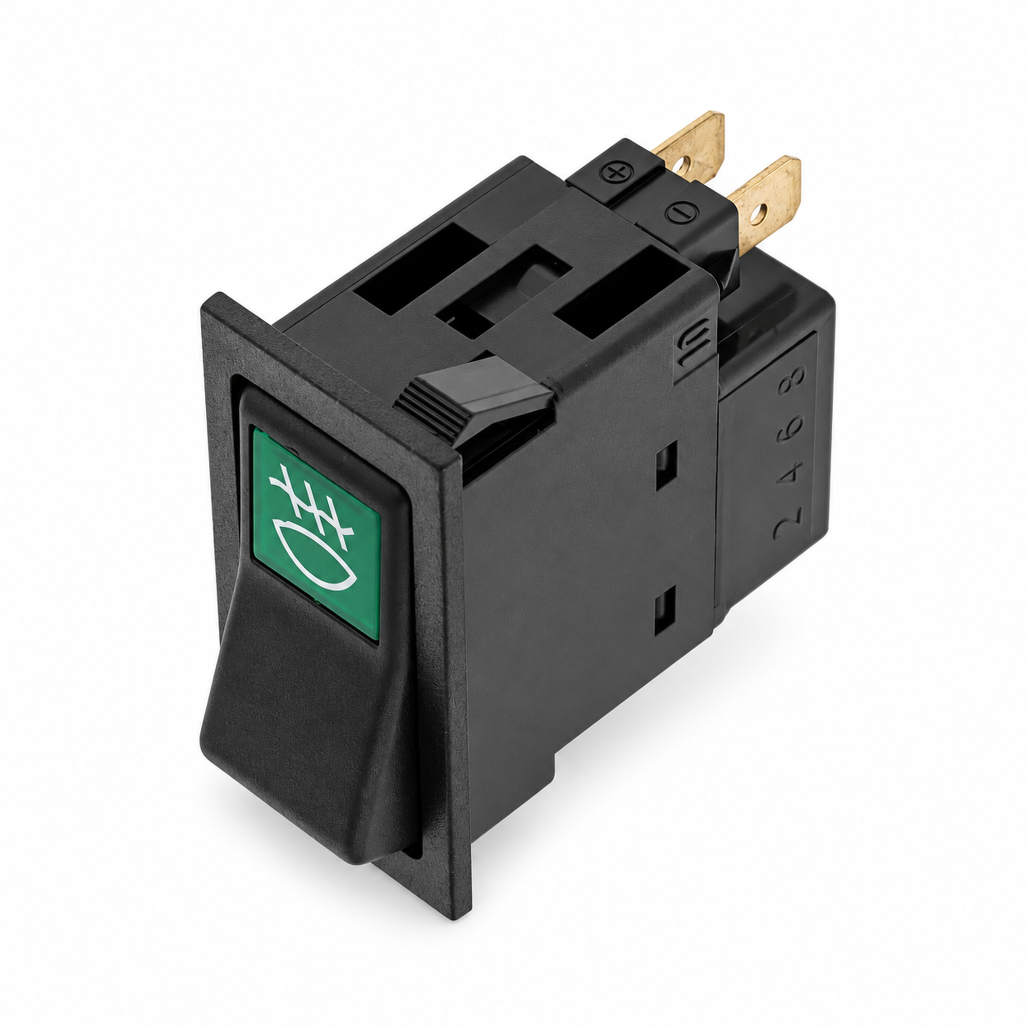 4 Pin Fog Light Rocker Switch On Off Control for Car Truck Engineering Train – HOT/H23/ROCKERgreen – image 3