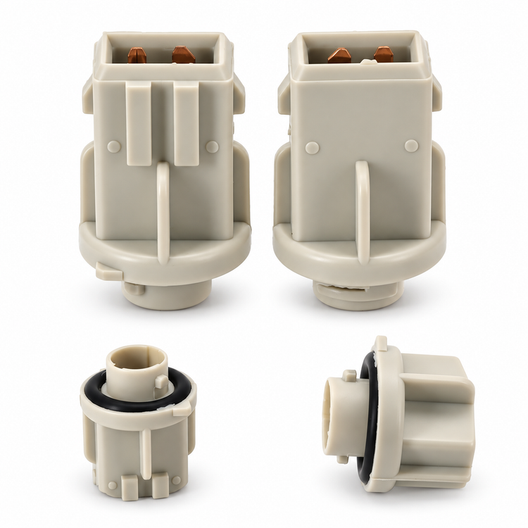 Pair of Replacement Side Lamp Light Bulb Holders for VW T4 1990-2003 Lamp Socket Plastic Housing – HOT.B12/2pcs – image 2