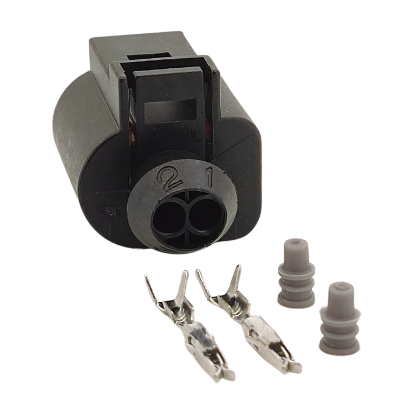 BULK PACK OF 100 - 1J0973702 - VW AUDI VAG 2 Pin Female Connector Brake Pad Wear Sensor Plug Repair