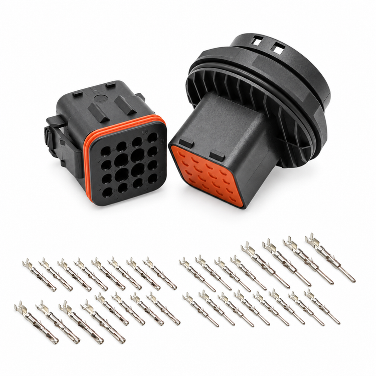 4, 8, 10, 16 & 25 Pin Auto Car Waterproof Male & Female Connector Plug Kit ITT Cannon CTB – ITT-4pin-MnFset – image 6