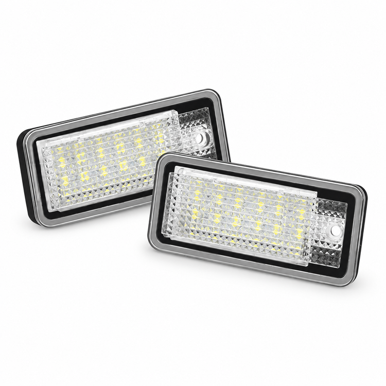 2pcs LED Xenon Number Plate Light for Audi A3 A4 A6 A8 2004–2012 - 8E0807430A – KAZ/2pcs/B230/lights – image 1