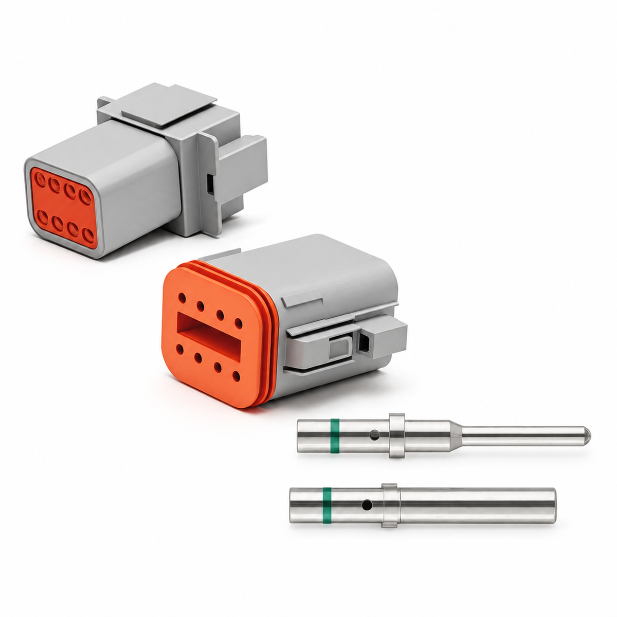 Deutsch DT Waterproof Connector Plugs with Solid Pins - 2 3 4 6 8 12 Way / Pin - BLACK – KAZ/2pinDT/Solid/Unwired – image 5