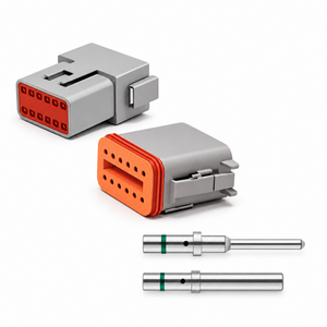Deutsch DT Waterproof Connector Plugs with Solid Pins - 2 3 4 6 8 12 Way / Pin - BLACK – KAZ/2pinDT/Solid/Unwired – image 6