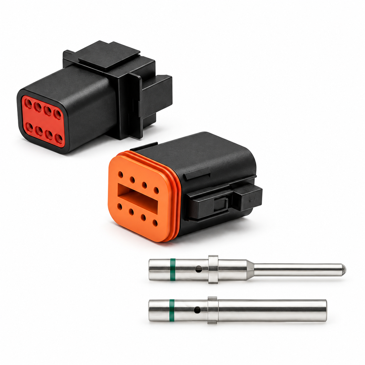 Deutsch DT Waterproof Connector Plugs with Solid Pins - 2 3 4 6 8 12 Way / Pin - BLACK – KAZ/2pinDT/Solid/Unwired – image 11