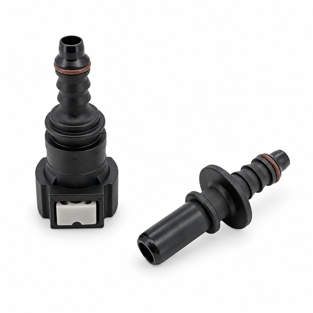 Male & Female Pair of Quick Connect / Release Fuel Line Connectors - 9.49mm 3/8 - 7.89mm – KAZ/9.49ID6-S/MnF/B143 – image 1