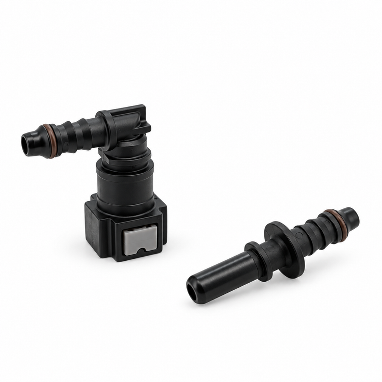 Male & Female Pair of Quick Connect / Release Fuel Line Connectors - 9.49mm 3/8 - 7.89mm – KAZ/9.49ID6-S/MnF/B143 – image 4