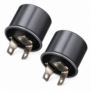 2pcs 2 Pin Flasher Relay 12V 20A 47W for LED Turn Signal Indicator Fix Cars Vans – KAZ/B064/2pcsRelay – image 1