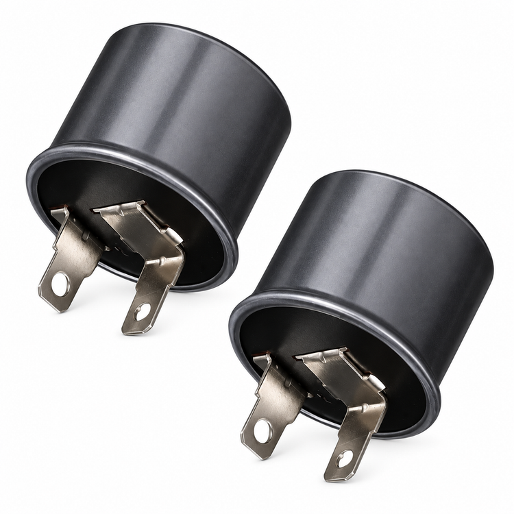 2pcs 2 Pin Flasher Relay 12V 20A 47W for LED Turn Signal Indicator Fix Cars Vans – KAZ/B064/2pcsRelay – image 1