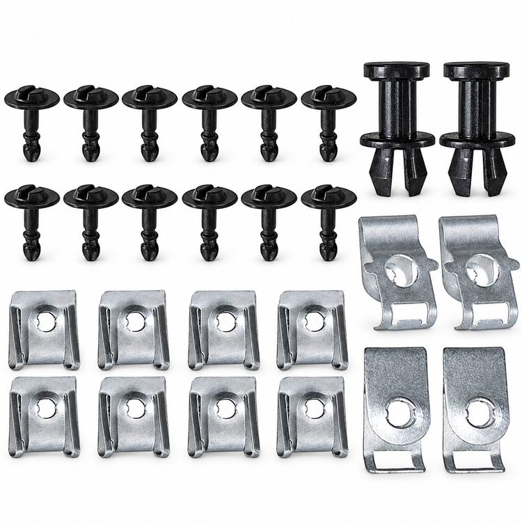 26pcs Engine Undertray Engine Under Cover Fixing Clips Screw Kit for AUDI A4 B8 – KAZ/B081/26pcsUndertray – image 1