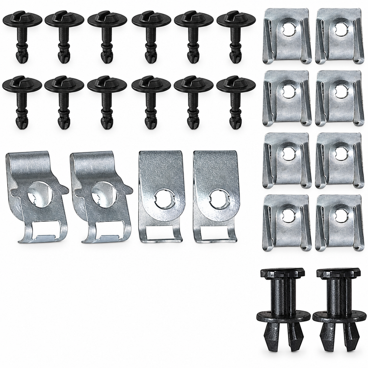 26pcs Engine Undertray Engine Under Cover Fixing Clips Screw Kit for AUDI A4 B8 – KAZ/B081/26pcsUndertray – image 2