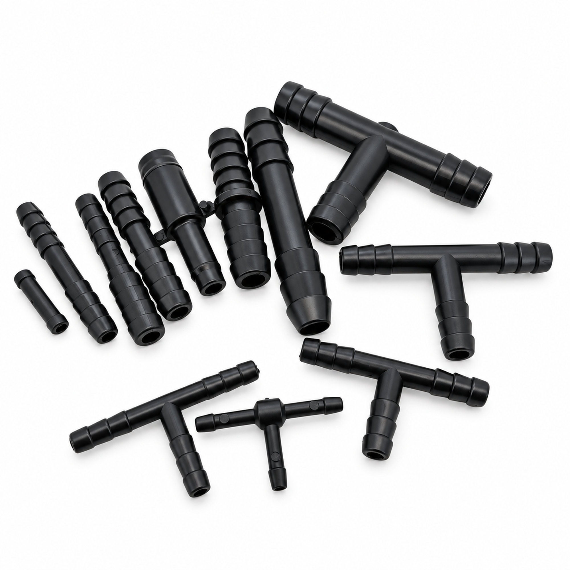 113pcs Assorted Automotive Vacuum Hose Pipe Connectors - T, Straight & Reducers - 12 Sizes – KAZ/B088/VacKit – image 1