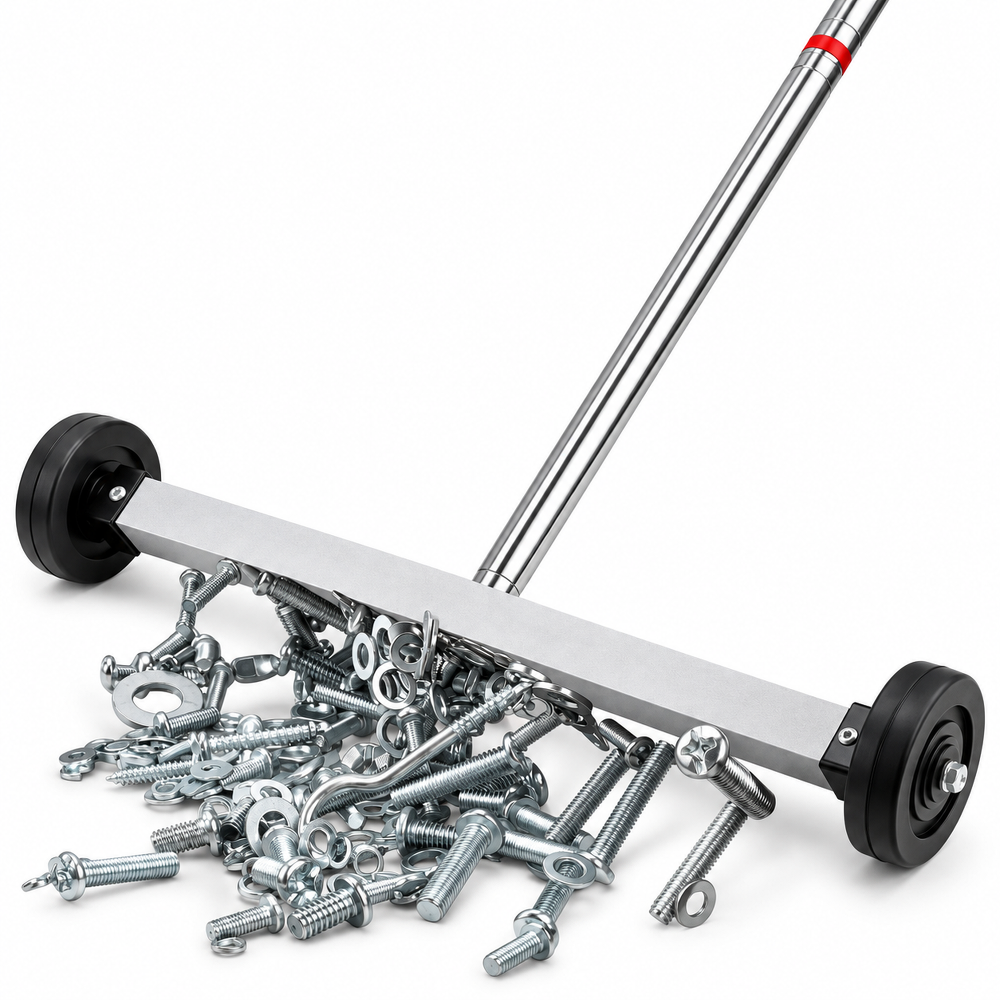 Heavy Duty Telescopic Magnetic Pick Up Sweeper 17-Inch with Wheels – Workshop, Garage & – KAZ/B097/MagnetRoller – image 2