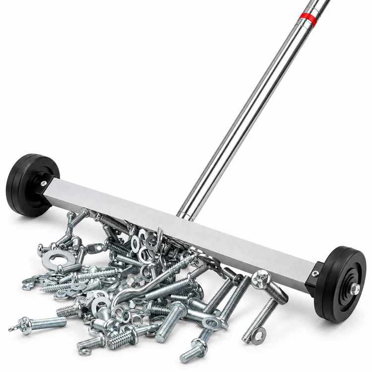 Heavy Duty Telescopic Magnetic Pick Up Sweeper 17-Inch with Wheels – Workshop, Garage & – KAZ/B097/MagnetRoller – image 2