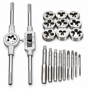 20pcs Tungsten Alloy Steel Tap and Die Set M3–M12, Metric & SAE Threading Kit with Tap – KAZ/B098/20pcsTapdie – image 1