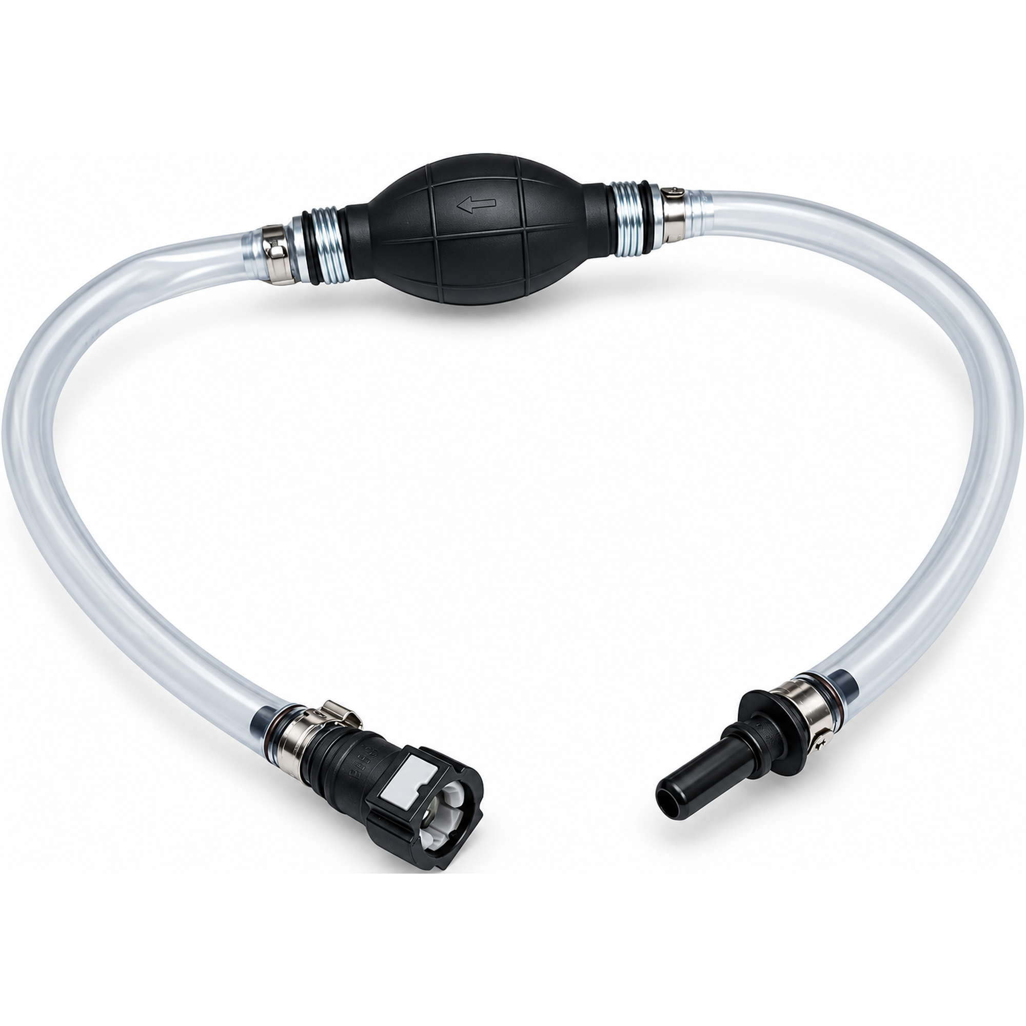 Diesel Fuel Priming Bleeding Pump Tool with 30+30cm Oil Pipe Tube Siphon Kit Reusable Fuel & – KAZ/B108/siphonkit – image 1