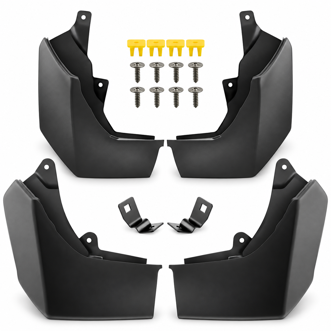 Mudflaps Kit for Land Rover Discovery 4 Mk4 2009-2016 Front Rear CAS500010PC