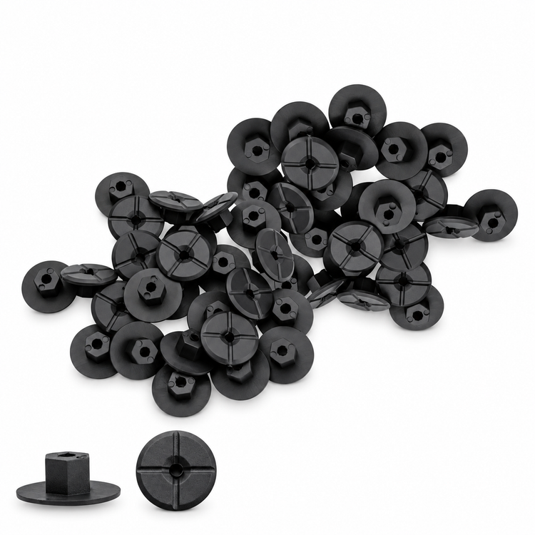 50pcs 4mm Plastic Wheel Arch Trim Panel Undertray Bumper Splash Guard Clip Nuts 2019900050 51711958025