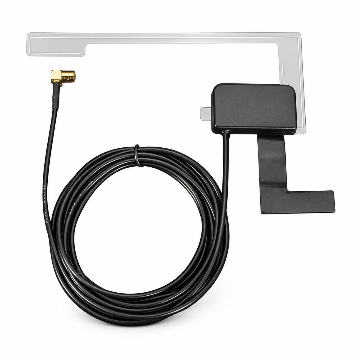 DAB+ Digital Radio Aerial SMB Male Windscreen Mount Active Antenna 9.8FT RG174 Cable AM FM – KAZ/B123/RadioAntenna – image 1