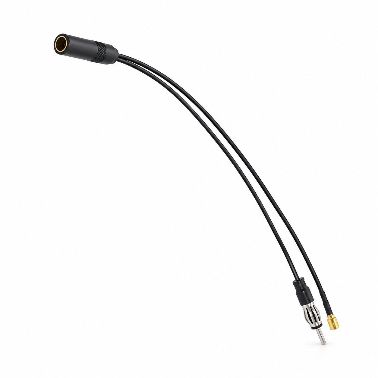 30cm DAB Aerial Splitter Cable DIN Female to DIN Male + SMB RG174 For AM/FM Car Radio Pioneer Clarion Alpine IRD30 BD400 CLRD30