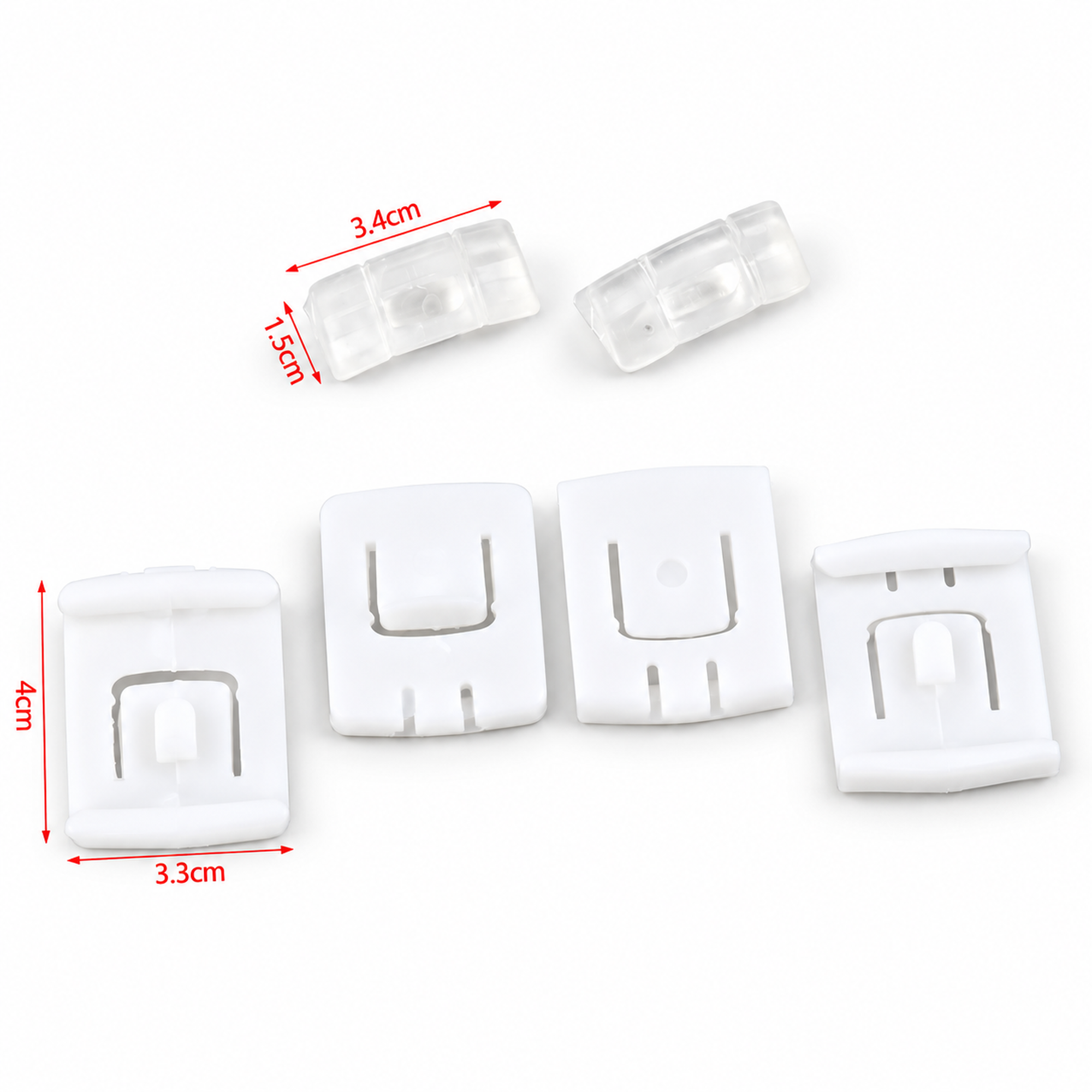 Seat Runner Guide Clip Set x2 fits VW Golf MK1 MK2 MK3 – 191881213 – KAZ/B272/2SetClips – image 3