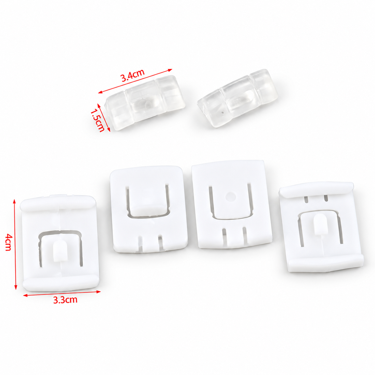 Seat Runner Guide Clip Set x2 fits VW Golf MK1 MK2 MK3 – 191881213 – KAZ/B272/2SetClips – image 3
