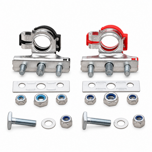 3-Way 12V Car Battery Cable Terminal Clamp Connectors Positive & Negative Kit – KAZ/B275/BatteryClamps – image 2