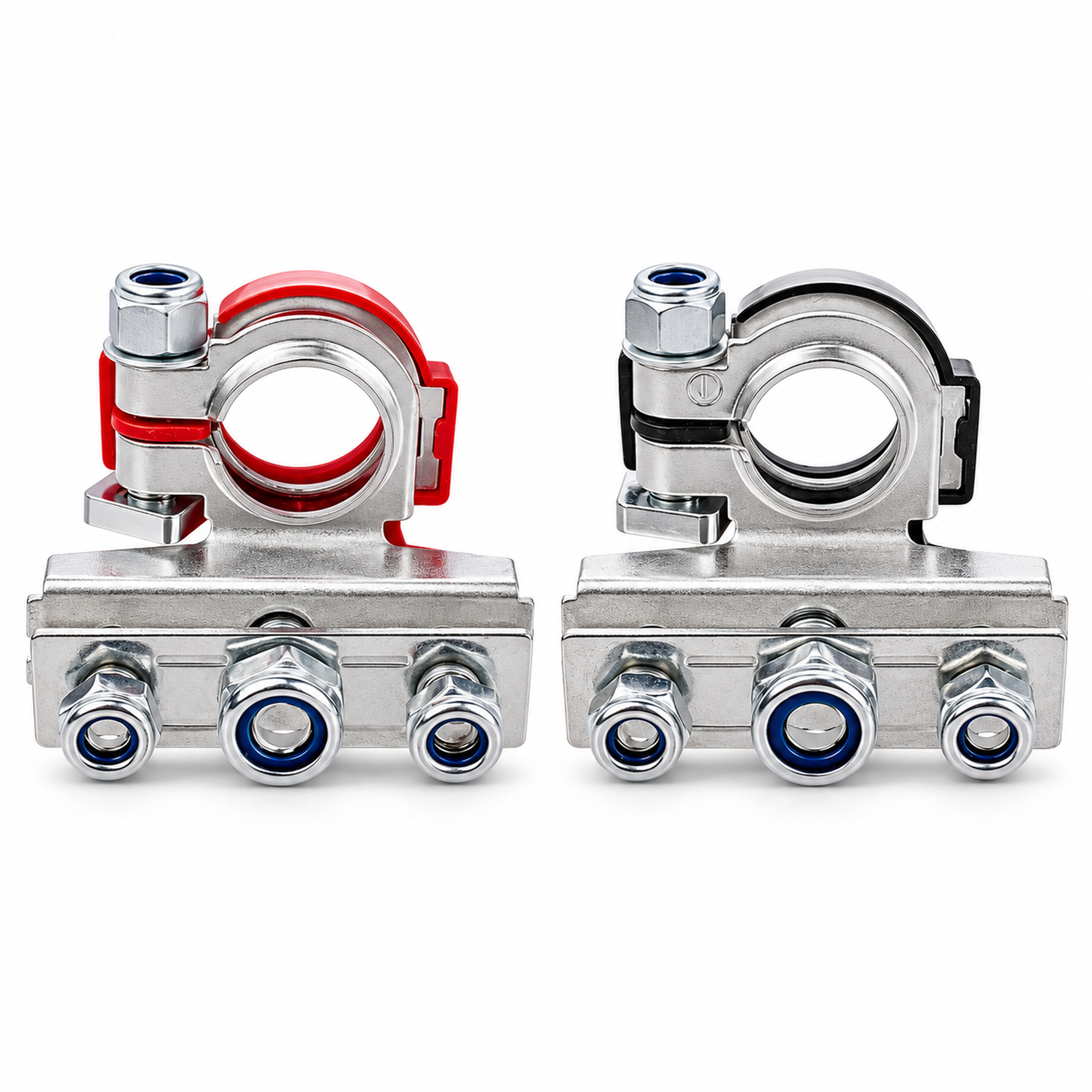 3-Way 12V Car Battery Cable Terminal Clamp Connectors Positive & Negative Kit – KAZ/B275/BatteryClamps – image 7