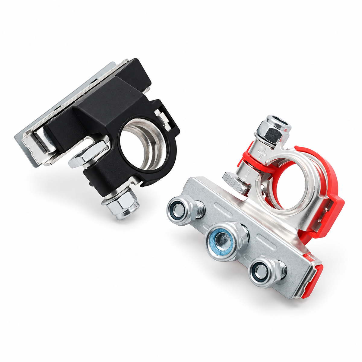 3-Way 12V Car Battery Cable Terminal Clamp Connectors Positive & Negative Kit – KAZ/B275/BatteryClamps – image 8