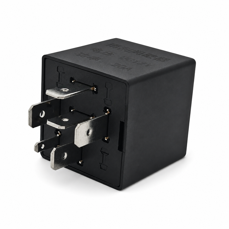 DC 12V 6-Pin Windscreen Wiper Relay 20A / 40A Automatic High Capacity Black