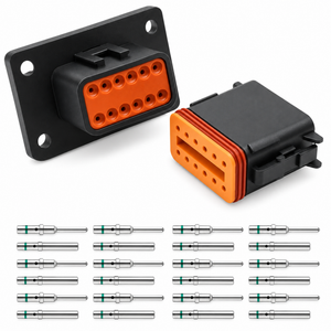 Deutsch DT Panel Flange Mount Connectors 2/3/4/6/8/12 Pin / Way with Solid Pins – KAZ/DT/Panel2pinSolid-B341 – image 7