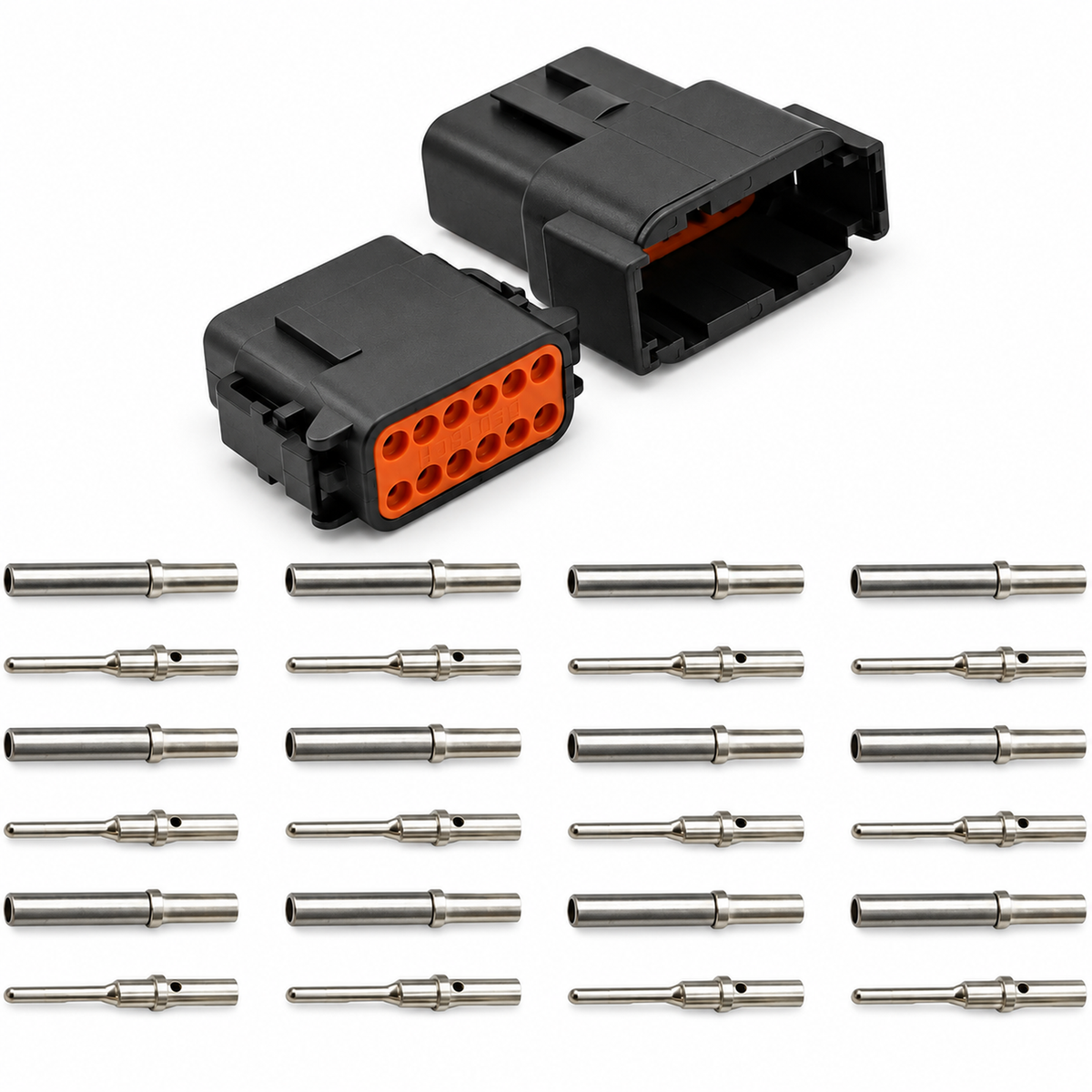 Deutsch DTM Connectors with Solid Pins 2 3 4 6 8 12 Way Male and Female – KAZ/DTMsolid/2pin/blackB355 – image 6