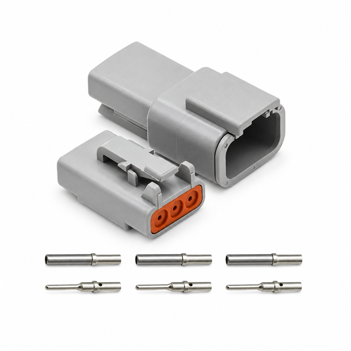 Deutsch DTM Connectors with Solid Pins 2 3 4 6 8 12 Way Male and Female – KAZ/DTMsolid/2pin/blackB355 – image 8