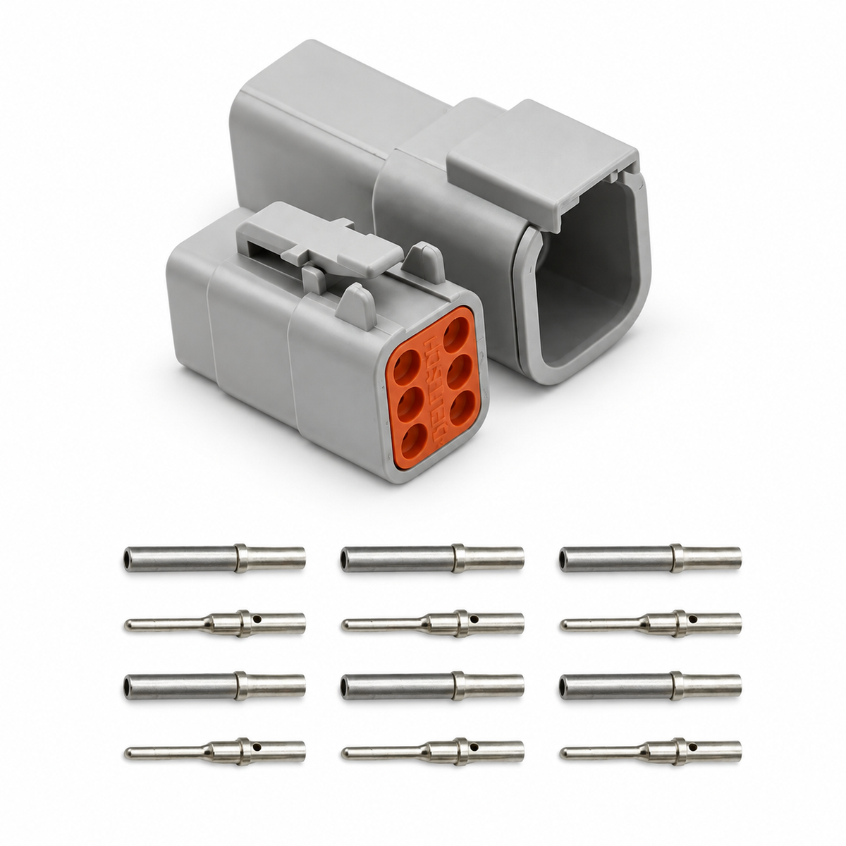 Deutsch DTM Connectors with Solid Pins 2 3 4 6 8 12 Way Male and Female – KAZ/DTMsolid/2pin/blackB355 – image 10