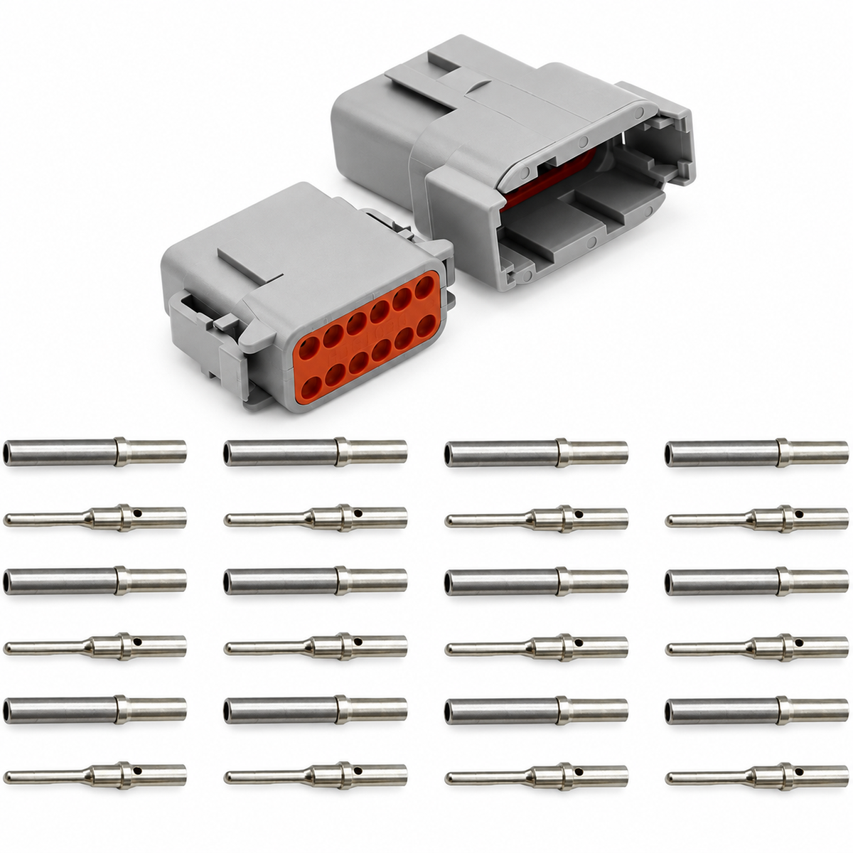 Deutsch DTM Connectors with Solid Pins 2 3 4 6 8 12 Way Male and Female – KAZ/DTMsolid/2pin/blackB355 – image 12