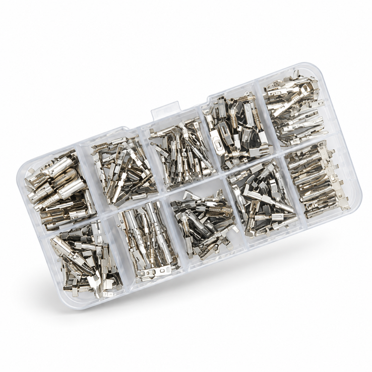 200pcs Automotive Terminal Crimp Pins Kit for VW Audi Skoda Seat Porsche Tyco 000979009E – M060/200pcs-VW-KIT – image 1