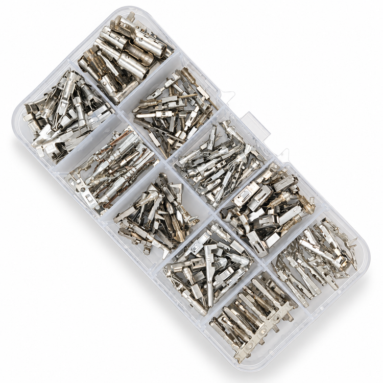 200pcs Automotive Terminal Crimp Pins Kit for VW Audi Skoda Seat Porsche Tyco 000979009E – M060/200pcs-VW-KIT – image 2