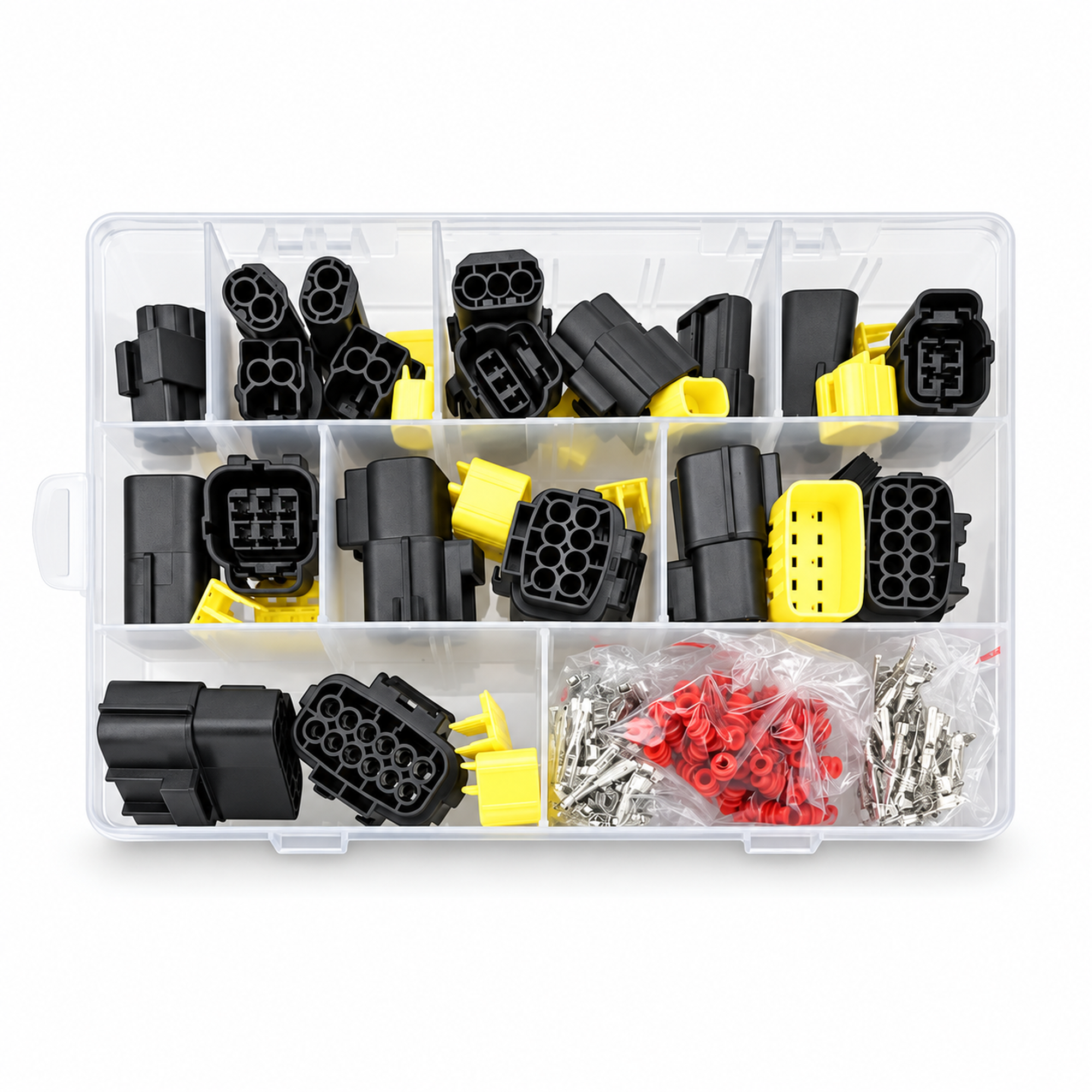 21pcs Econoseal Automotive Waterproof Connector Assortment Set 1 2 3 4 6 8 10 12 Way – M064/B2B – image 2