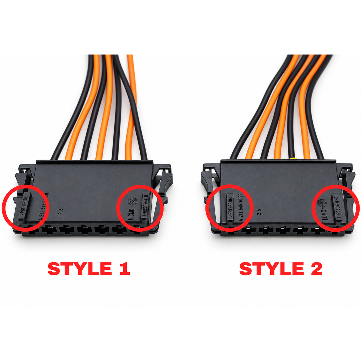 Rear Tail Light 7 Pin Connector Fits Mercedes MB C CLASS W204 W211 Bulb Wired Prewired Connector Plug – M07/cable – image 1